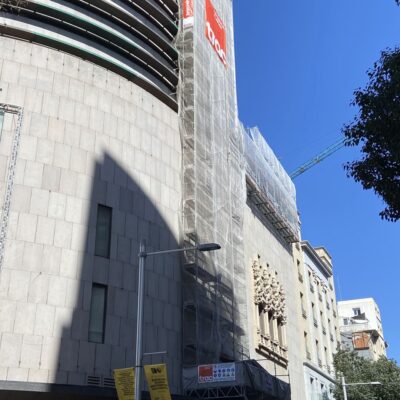 montaje andamio el corte ingles