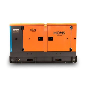 Alquiler de generador StageV 40 kvas Dagartech: Equipo trifásico insonorizado para uso industrial.