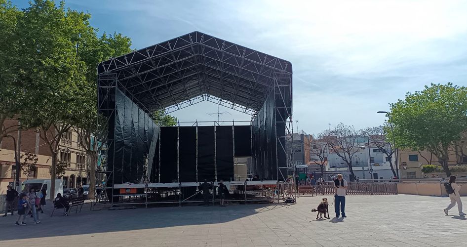 escenario keder festes de maig badalona