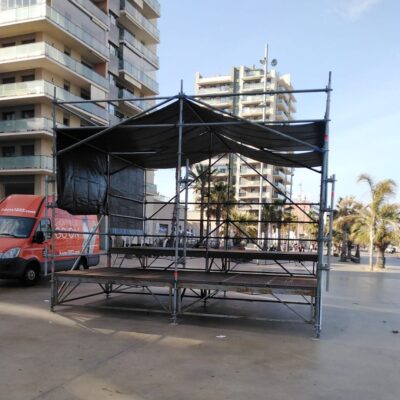 escenario festes de maig badalona
