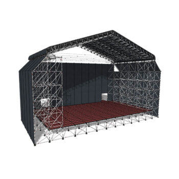 Escenario con cubierta Keder XL