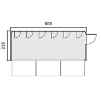 Caseta prefabricada de doble uso para eventos Diagrama
