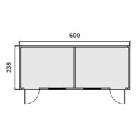 Caseta Prefabricada Oficina para Eventos – 2,35 m x 6 m Diagrama