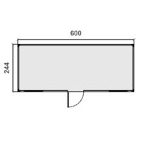 Oficina prefabricada para Eventos – 6 m Diagrama