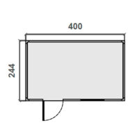 Oficina prefabricada – 4 m Diagrama