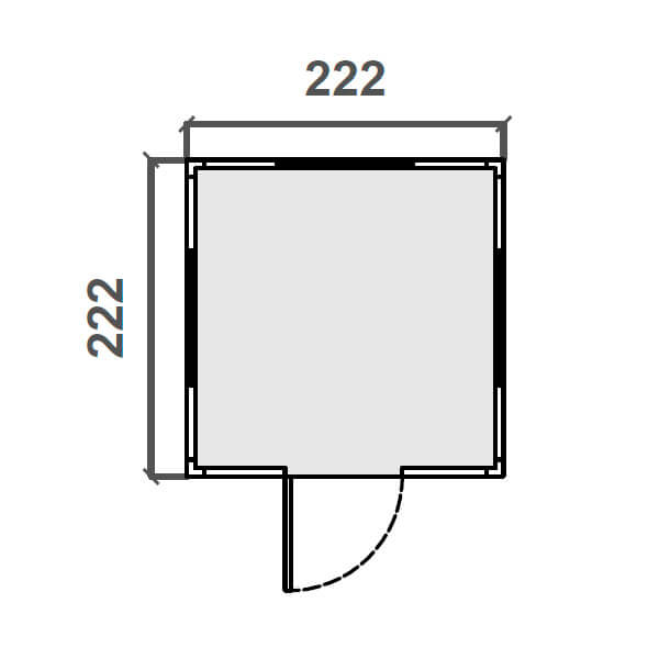 Módulo Vigilancia – 2,35 m x 2,22 m Diagrama