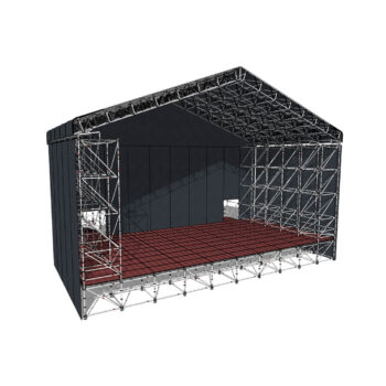 Escenario con cubierta Keder 16 m