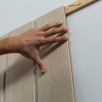 decoración friso madera