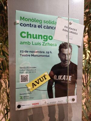 cartel monólogo luis zahera