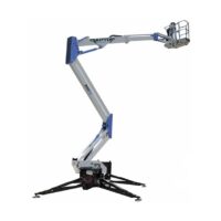 Plataforma elevadora sobre orugas Socage Raptor 15S disponible para alquiler, ideal para trabajos en altura con acceso difícil.