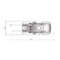 Medidas de Carretilla elevadora Euroyen FD25TT4 de 2500 kg, ideal para transporte y carga de materiales en eventos al aire libre