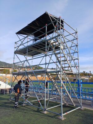 practicable para cámaras de televisión