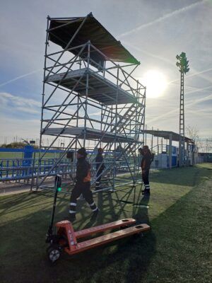 torre andamio para eventos