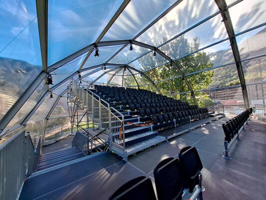 alquiler grada para eventos