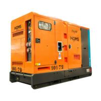 Generador eléctrico diésel insonorizado, trifásico, marca Dagartech DGDR 100 ST, ideal para obras, eventos o industrias que requieren energía fiable y de alta calidad.