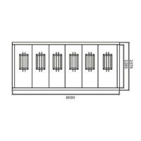 Planos de módulo taquilla de alta calidad, estructura reforzada y aislamiento óptimo, ideal para emplazamientos temporales en cualquier espacio público.