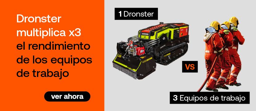 dronster robot multiemergencia