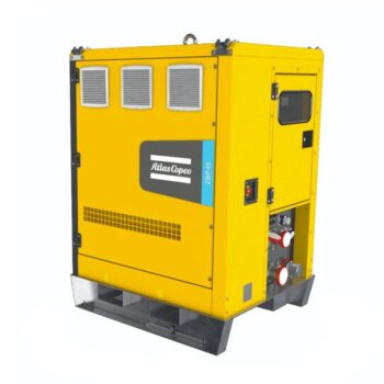 Sistema de almacenamiento Atlas Copco ZBP45 de 45 kVA, alternativa sostenible a generadores diésel.